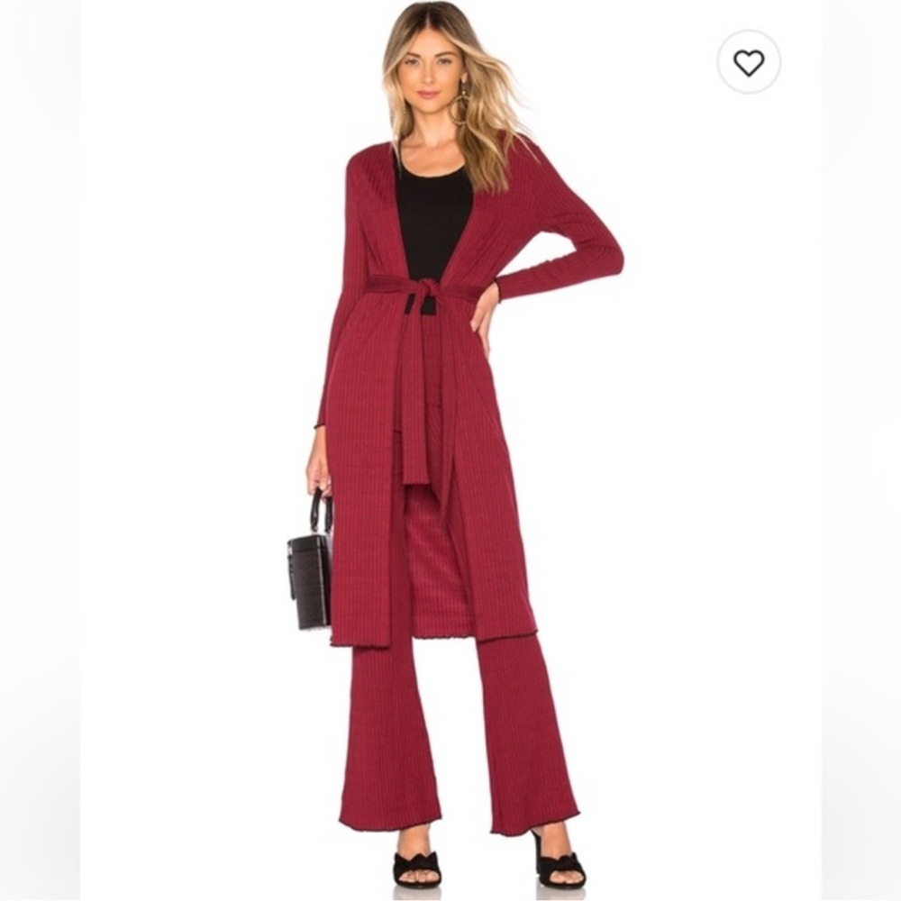 House of Harlow 1960 x revolve James cardigan in burgundy